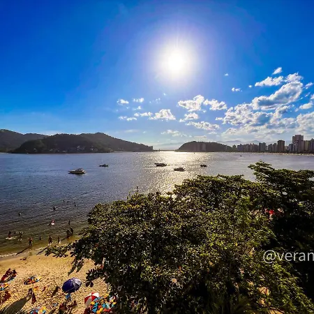 Apartamento Frente Mar C/Ar P/ 6 Hospedes São Vicente Exterior foto