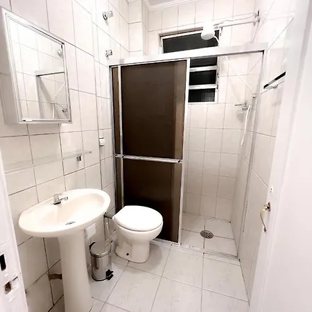 Apartamento Frente Mar C/Ar P/ 6 Hospedes São Vicente Exterior foto