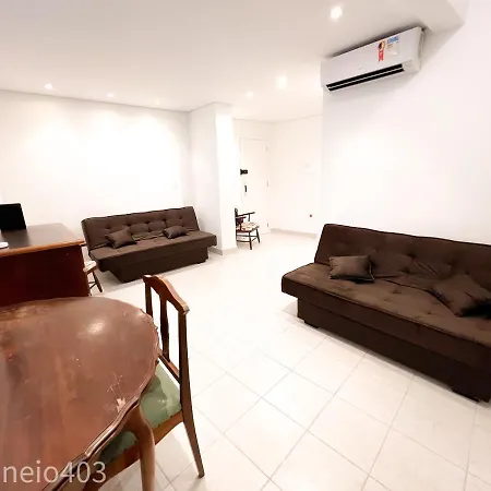 Apartamento Frente Mar C/Ar P/ 6 Hospedes São Vicente Exterior foto